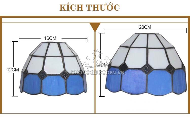 Đèn thả bàn ăn nhập khẩu màu xanh biển YB105-6